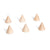 6 wooden cones natural by Grapat good for treasure baskets heuristic or free play for kids