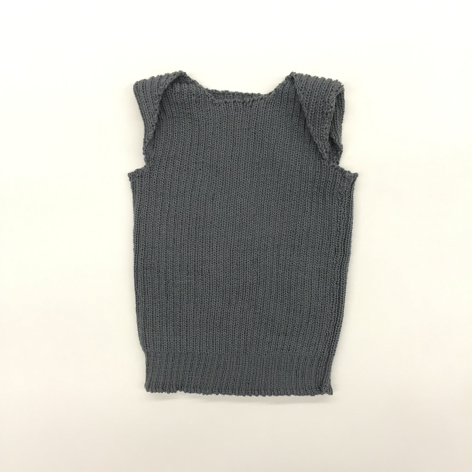 Merino Baby Vest Slate Grey