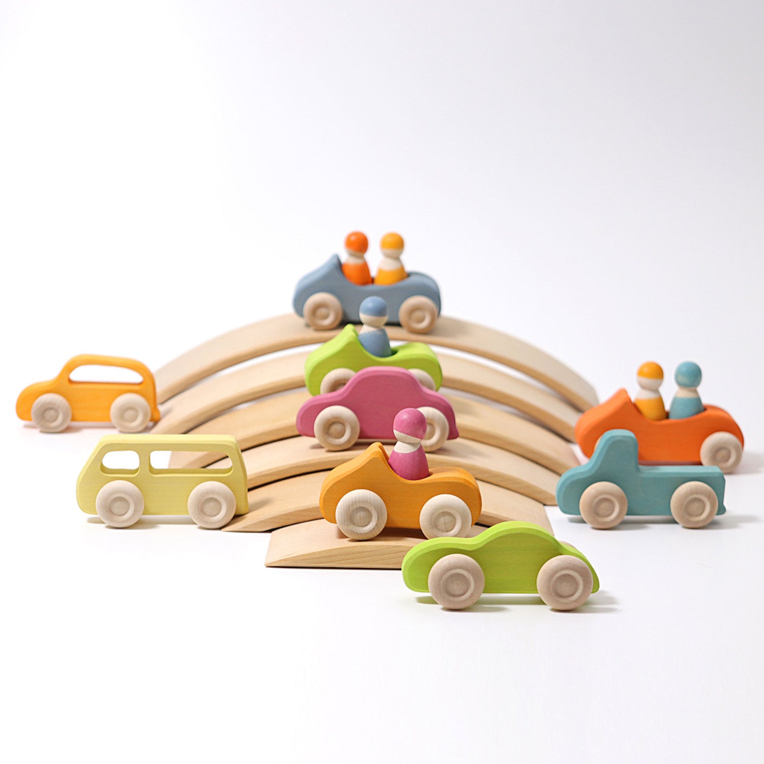 Grimms Slimline Cars, pictured with Convertible Cars