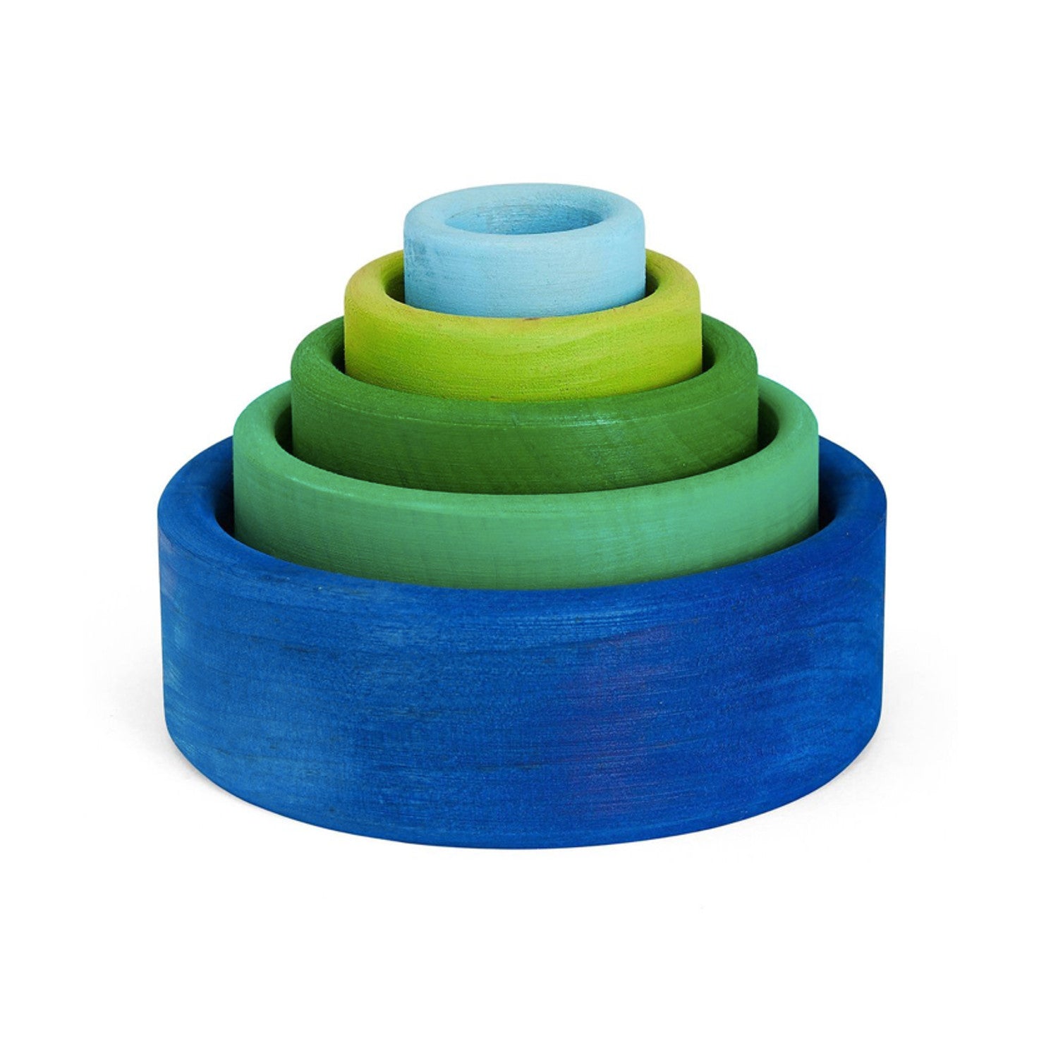 Grimm’s Stacking Bowls – Ocean Blue Outside