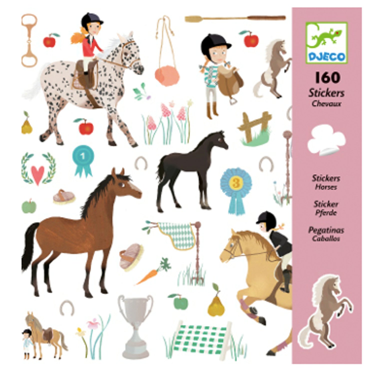 Djeco Stickers - Horses
