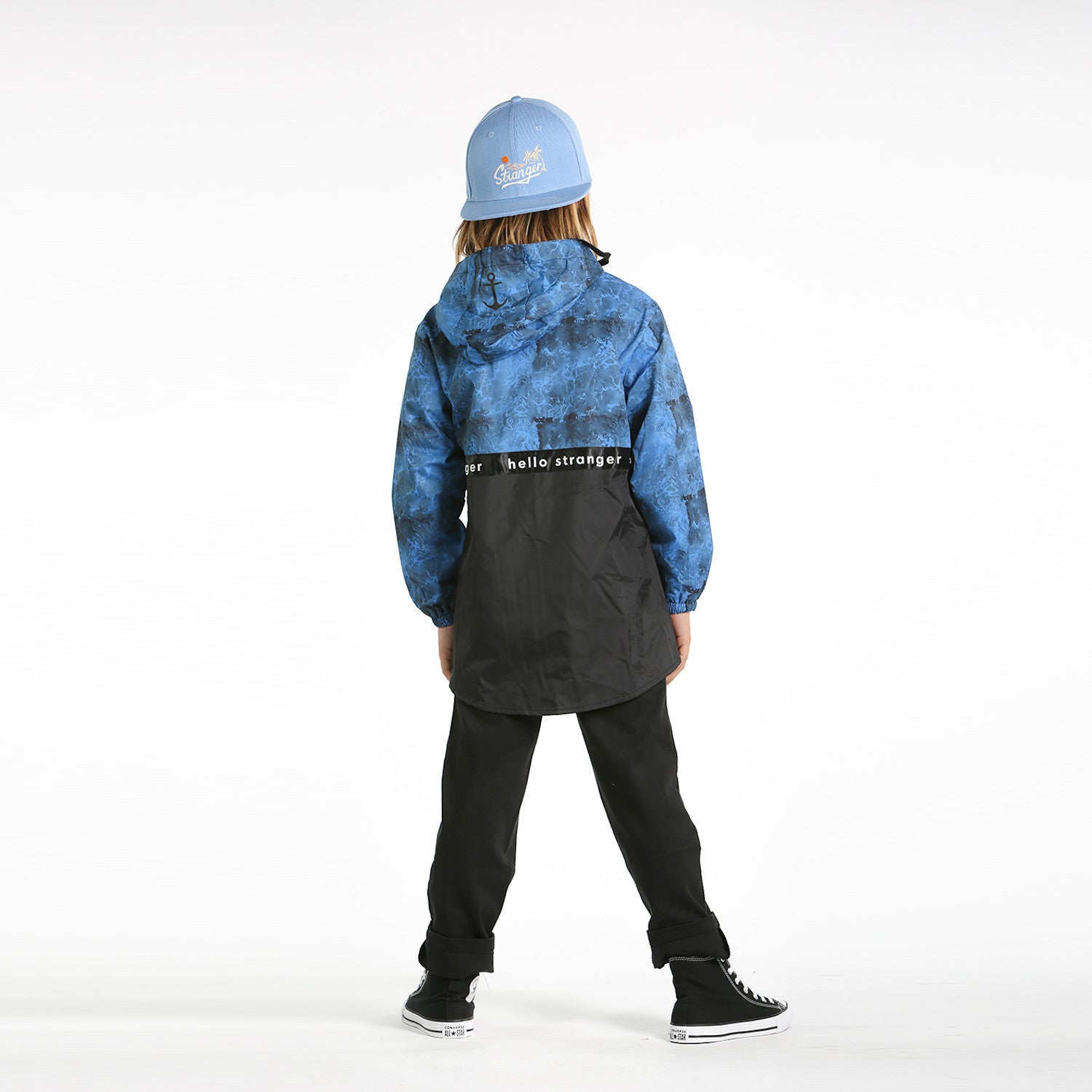 Hello Stranger Snapback Cap Blue