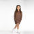 Hello Stranger Long Sleeve Hooded Dress Leopard