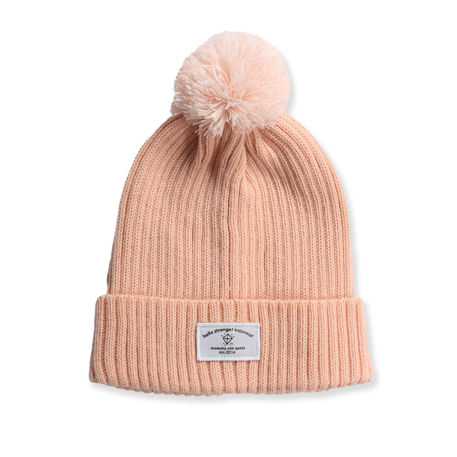 Hello Stranger Pom Pom Beanie Rose