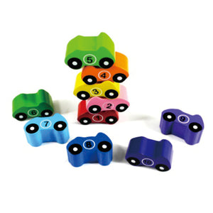 Chunky Wooden Puzzle 1-10 Car