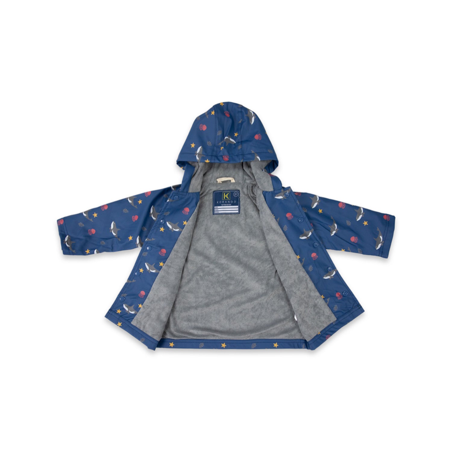 Korango Raincoat Under the Sea Navy