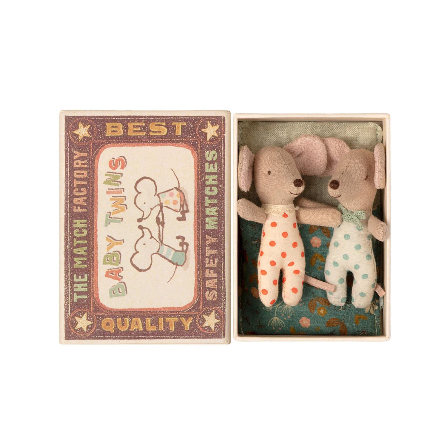 Maileg Baby Mice Twins in Box