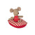 Maileg Beach Rubber Boat Small Mouse Red Stripe