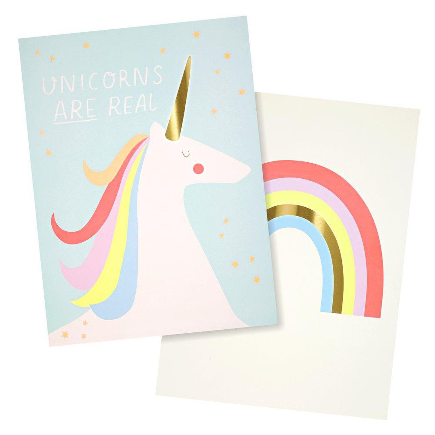 Meri Meri Art Print Rainbow Unicorn