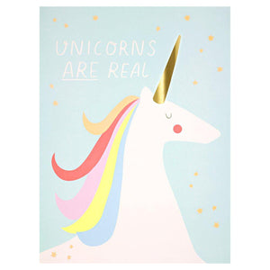 Meri Meri Art Print Rainbow Unicorn