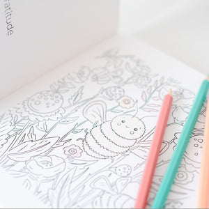 Mindful & Co Kids Colouring Book Rose