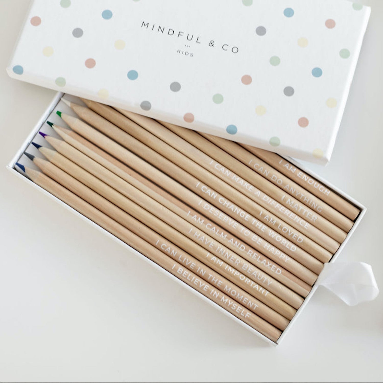 Mindful & Co Kids Affirmation Colouring Pencils