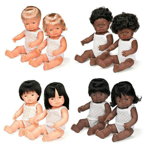 Miniland Doll 38cm Caucasian BLONDE Girl *NAKED