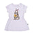 Minti Baby Dress Flower Bunny Lilac Marle