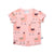 Minti Baby Tee Hello Bye Llamas Muted Pink