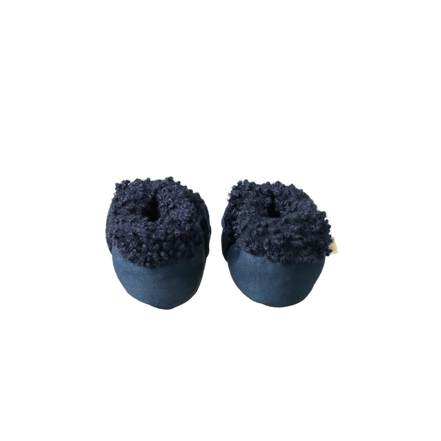 Nature Baby Lambskin Booties - Navy