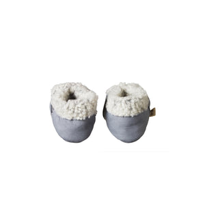 Nature Baby Lambskin Booties - Grey