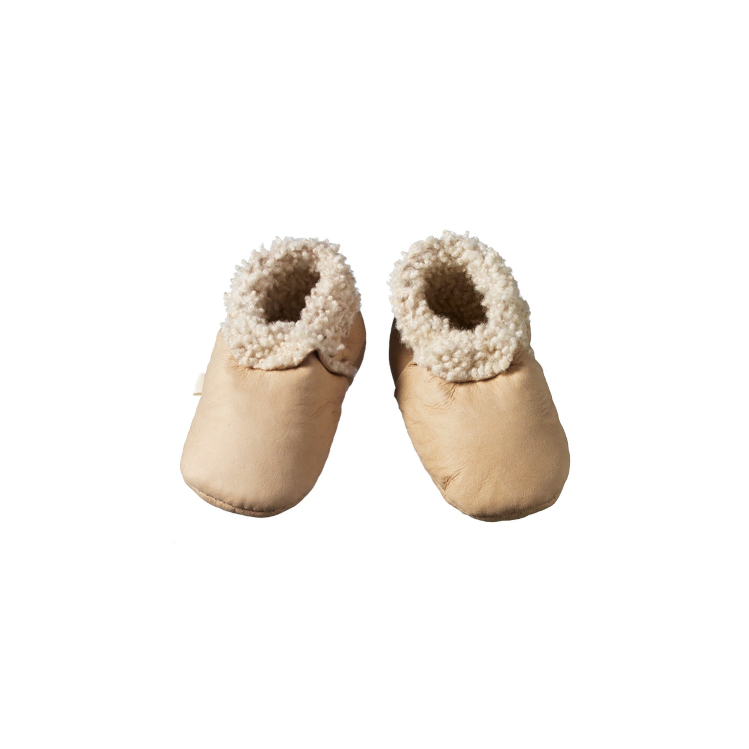 Nature Baby Lambskin Booties - Cream