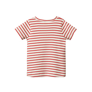 Nature Baby River Tee Albie red sailor stripe print