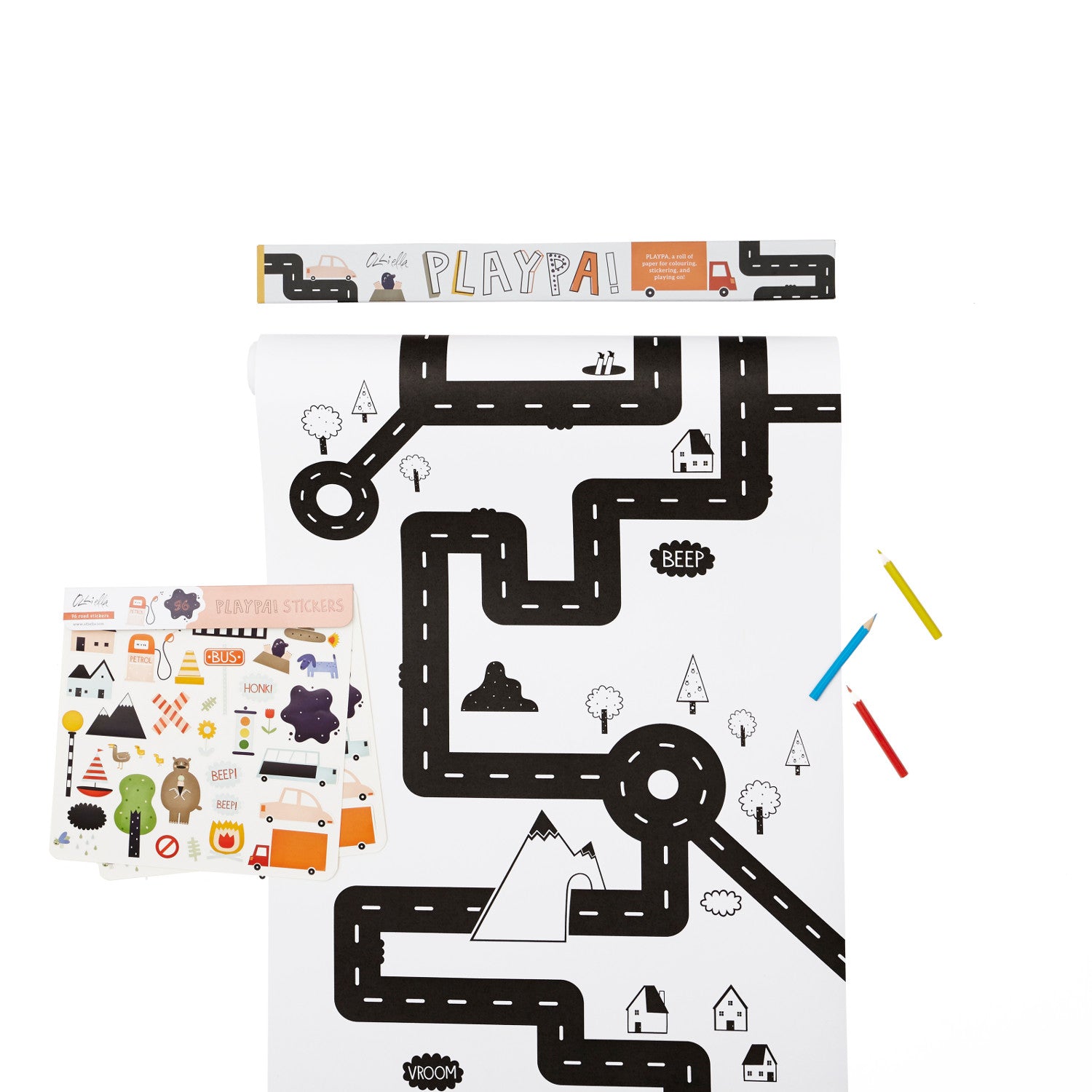 Olli Ella Playpa Stickers -Road