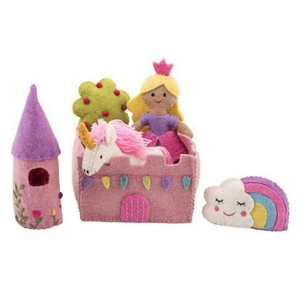 Pashom Felt Playset -Princess & Unicorn