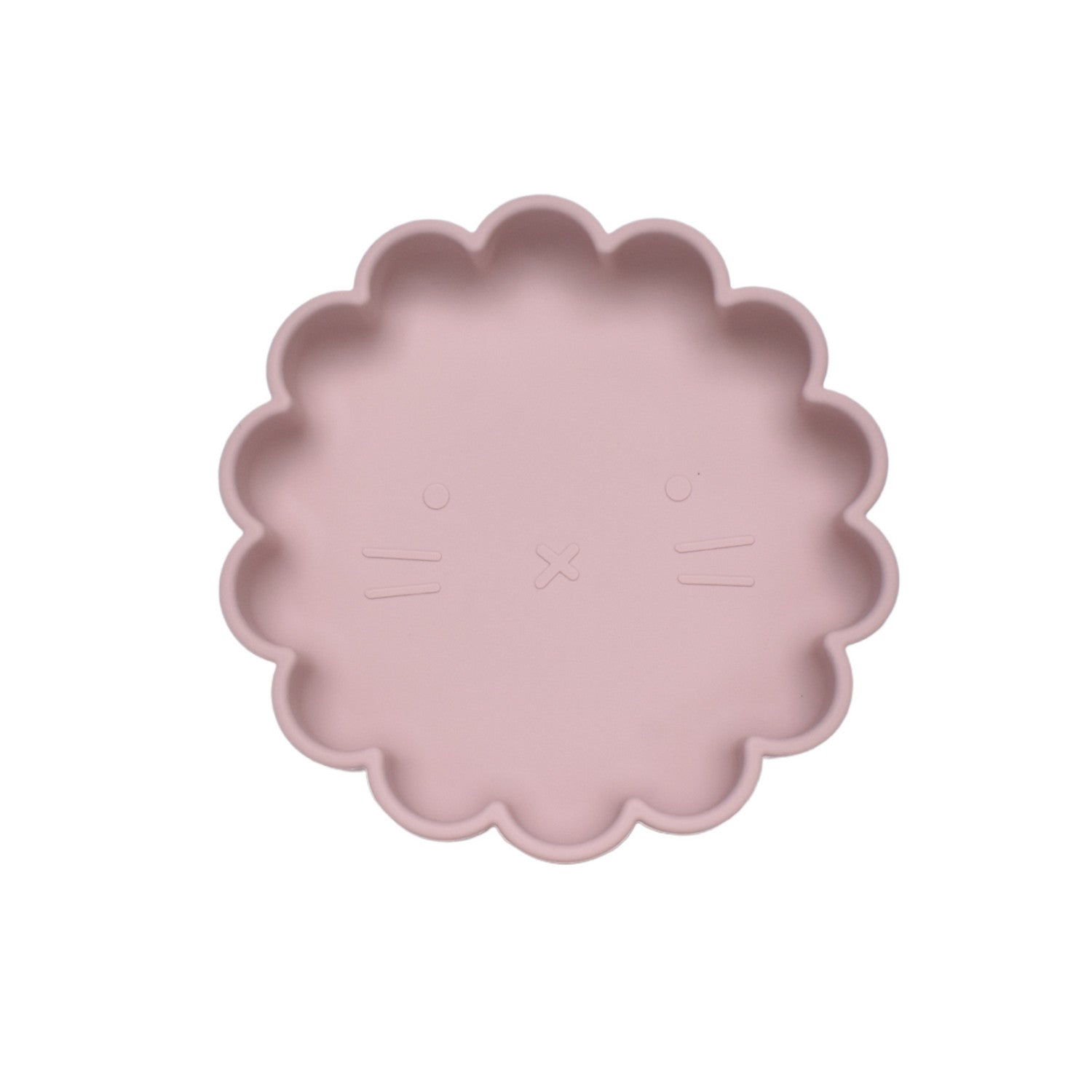 Petite Eats Lion Plate Dusty Lilac