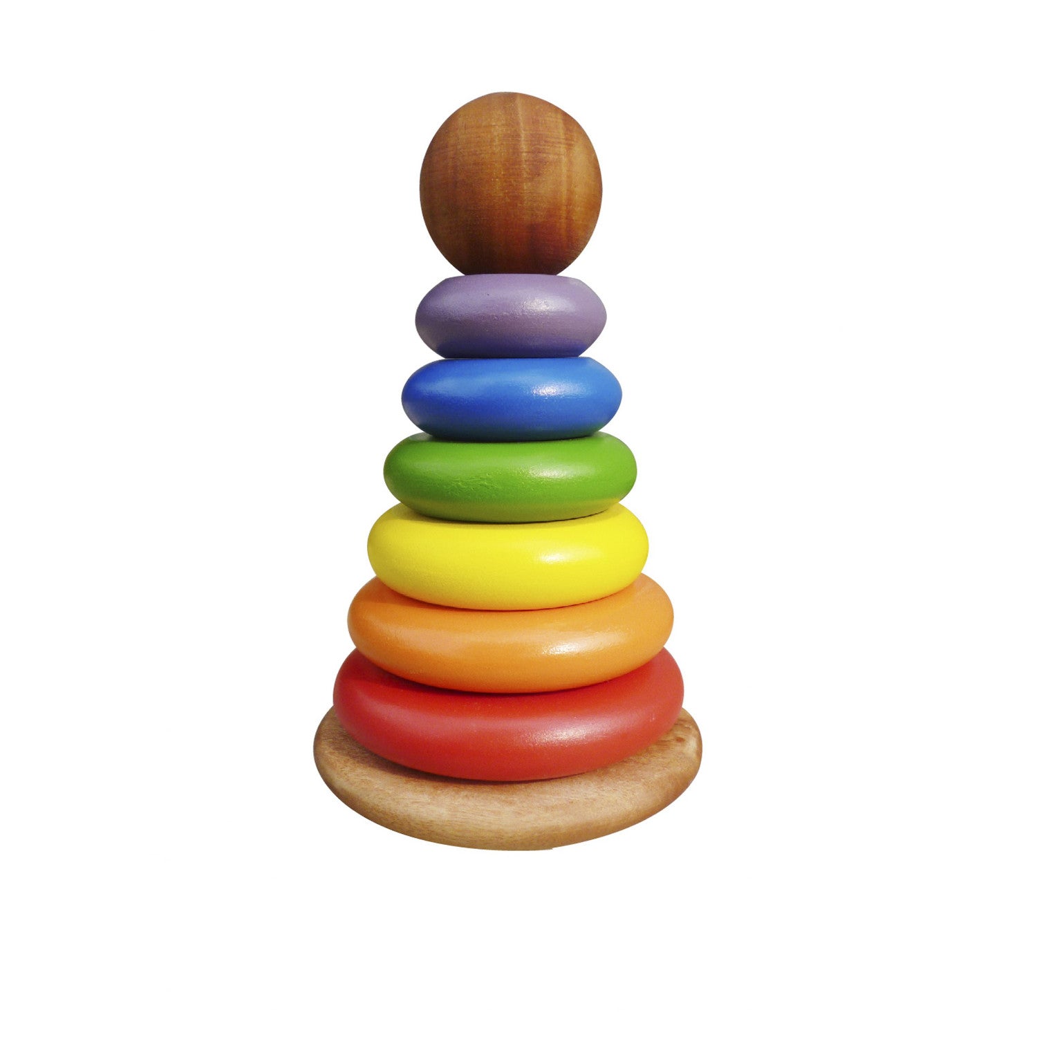 Q Toys Bouncing Stacking Rings – Rainbow