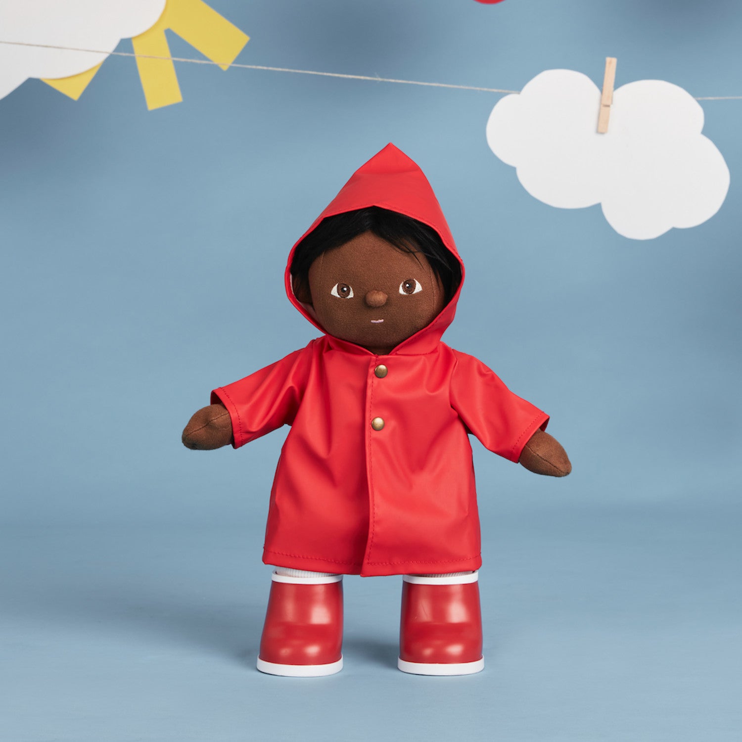 Olli Ella Dinkum Doll Rainy Day Playset Red
