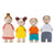 Tender Leaf Wooden Doll Family People