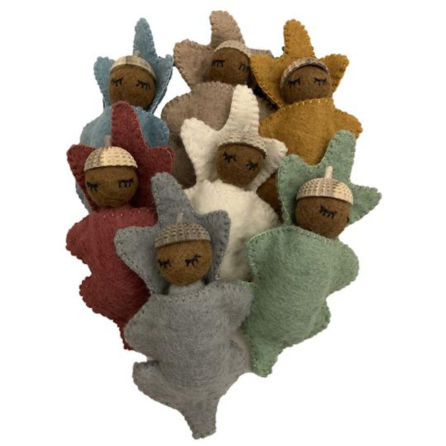 Papoose Felt Earth Acorn Babies