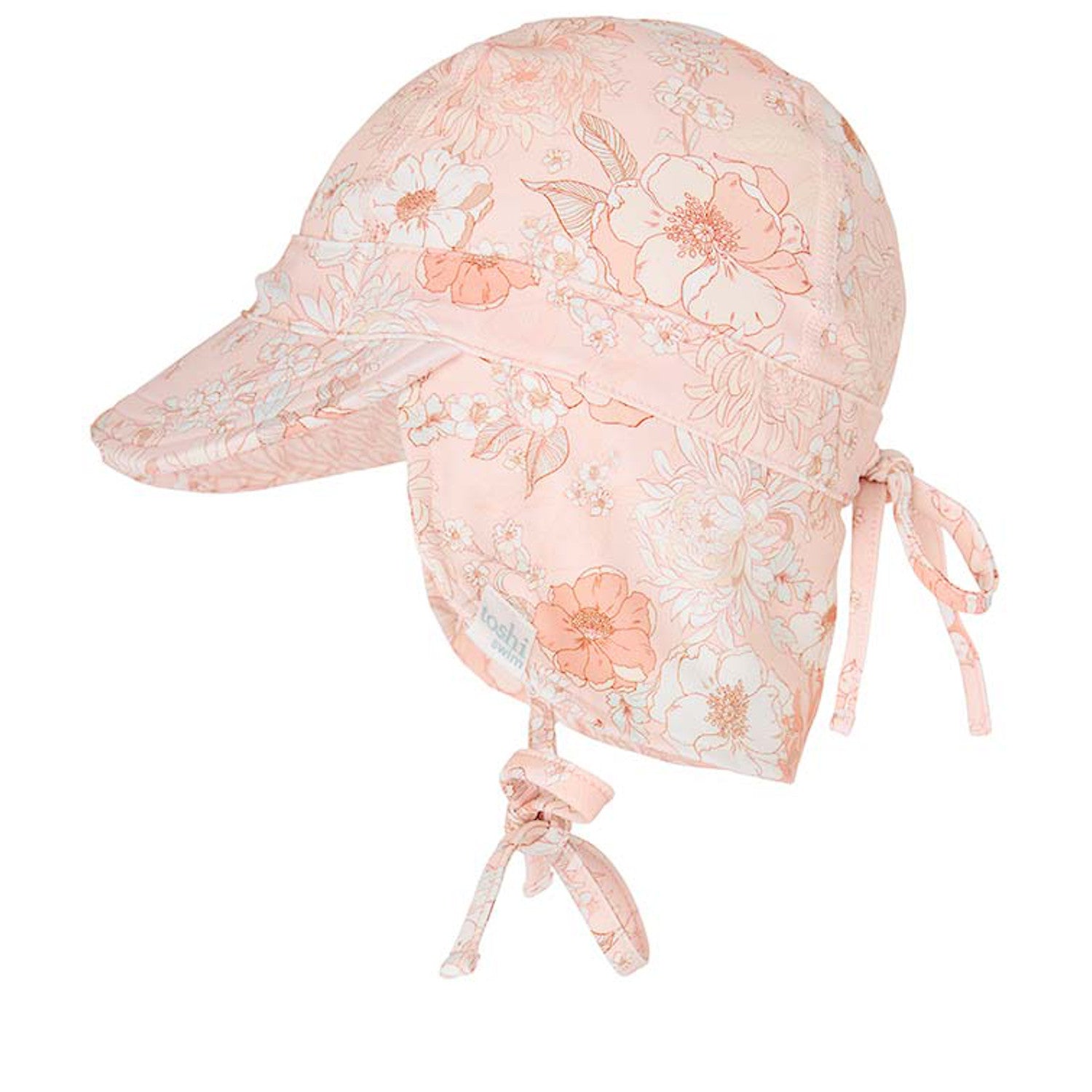 Toshi swim flap cap infant sunhat with head and chin ties