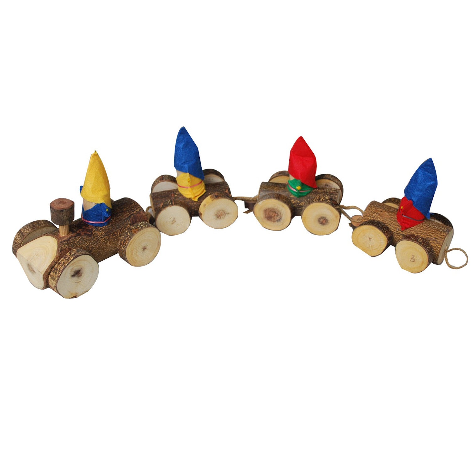 Q Toys Gnomes Log train, with gnomes