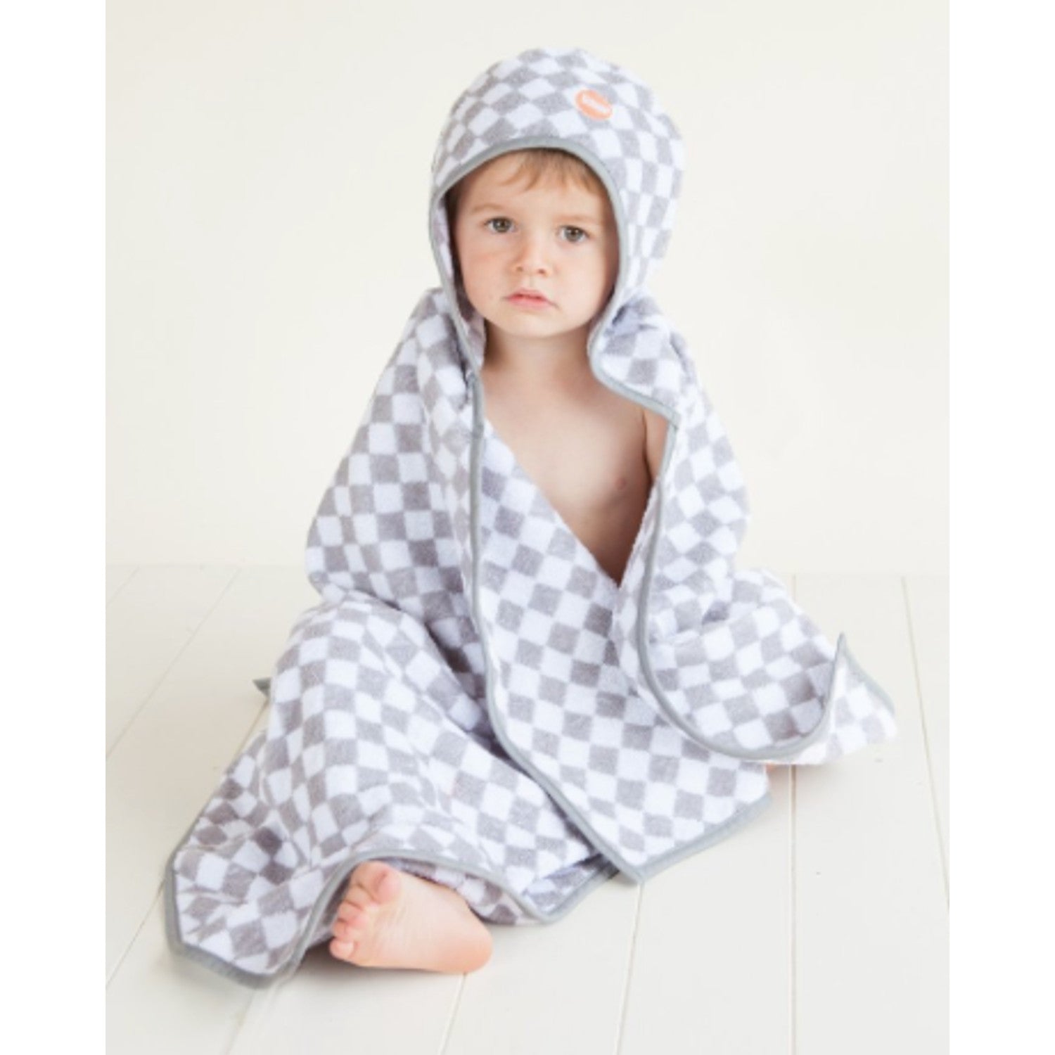 Troupe Kids Hooded Towel Checkerboard